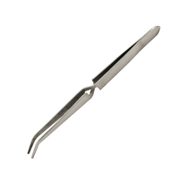 6-1/2" Curved Cross Action Tweezer - Click Image to Close